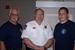 (L-R) FF R. Payton, Chief Willis, FF M. Brown